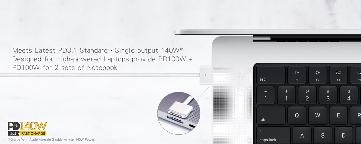 PROMINI GT165 Ultra PD3.1 GaN 165W Travel Charger