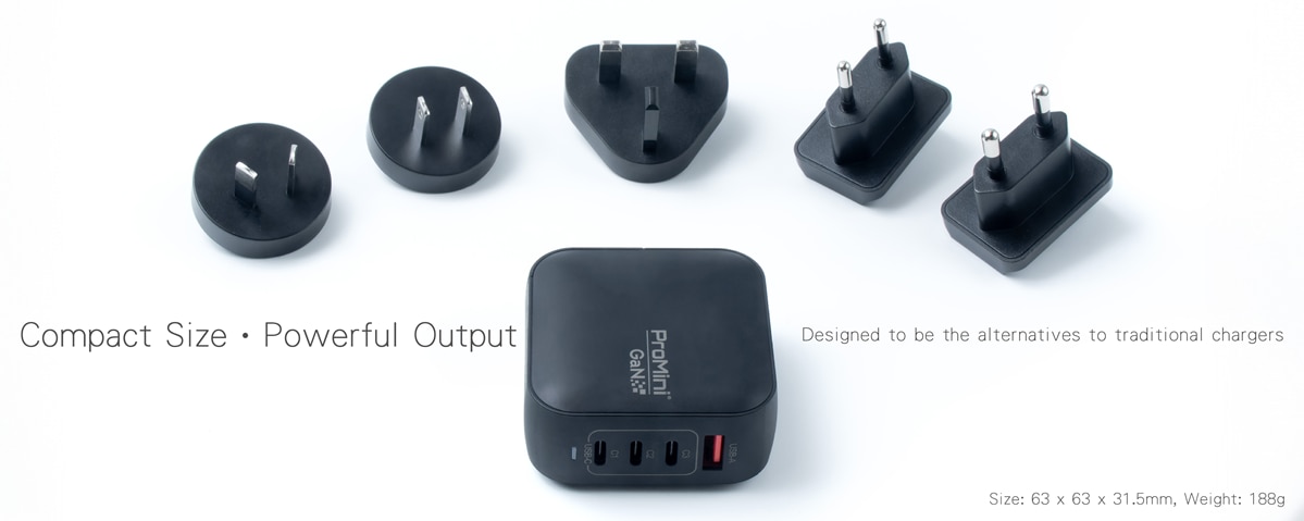 PROMINI GT100s GaN 100w Travel Charger