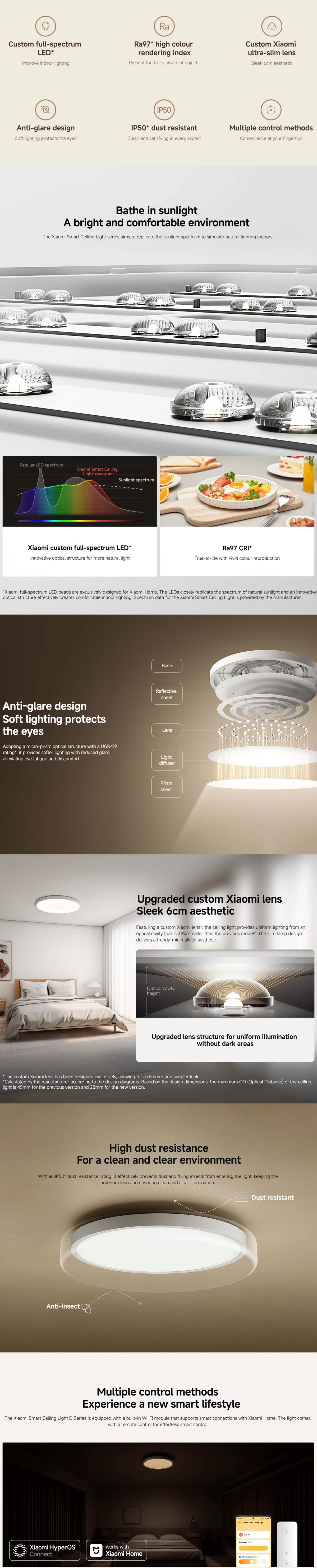 Mi Smart Ceiling Light D40 Smart Lighting