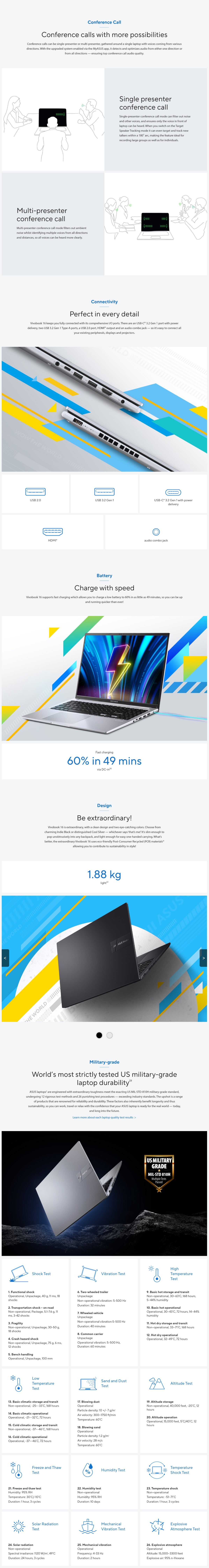 ASUS Vivobook 16 X1605VA-IB5011W Notebook