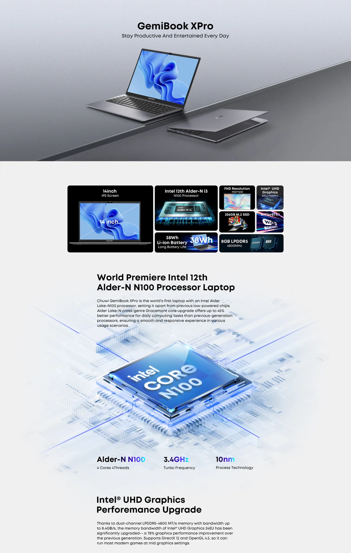 CHUWI GemiBook X Pro Notebook