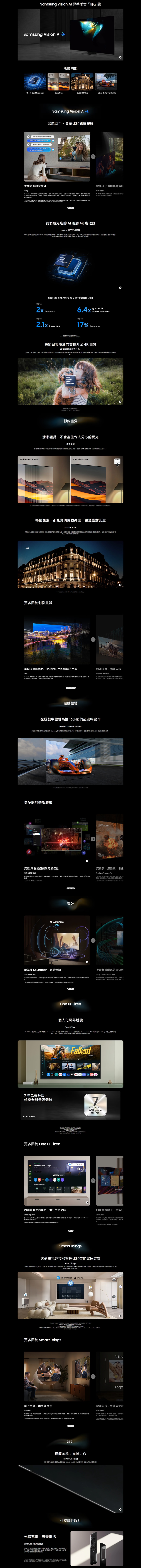 SAMSUNG 三星電子 OLED S95F 4K Samsung Vision AI 智能電視 (2025)