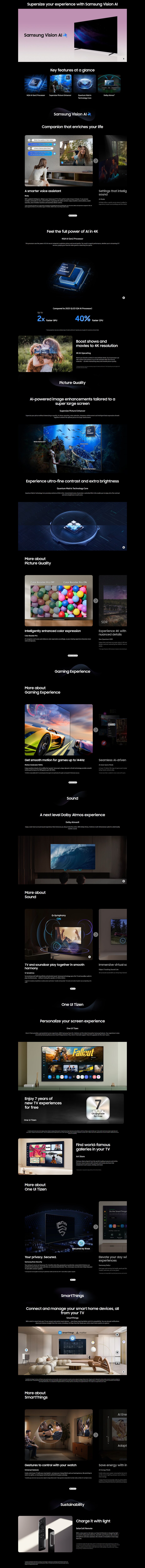 SAMSUNG Neo QLED QN80F 4K Samsung Vision AI Smart TV (2025)