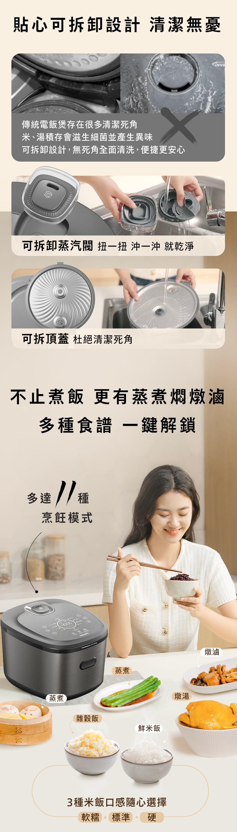 PHILIPS 飛利浦 HD5210/80 IH磁應加熱電飯煲 (1.5公升)