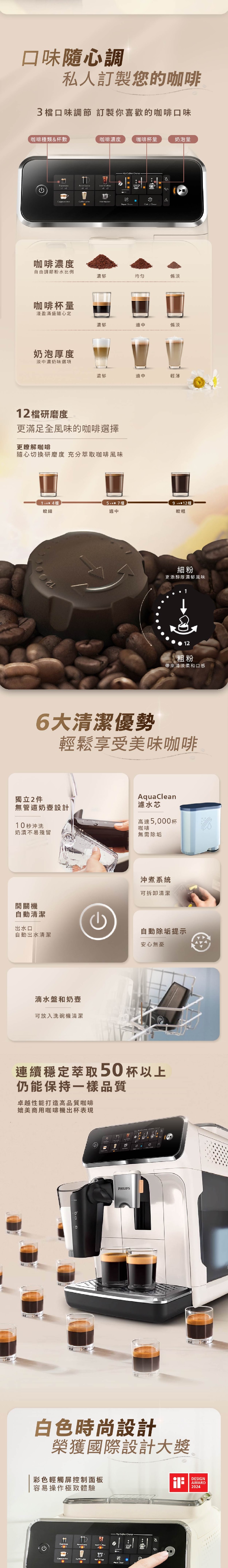 PHILIPS 飛利浦 EP3341/89 LatteGo Plus雙溫萃取全自動意式咖啡機