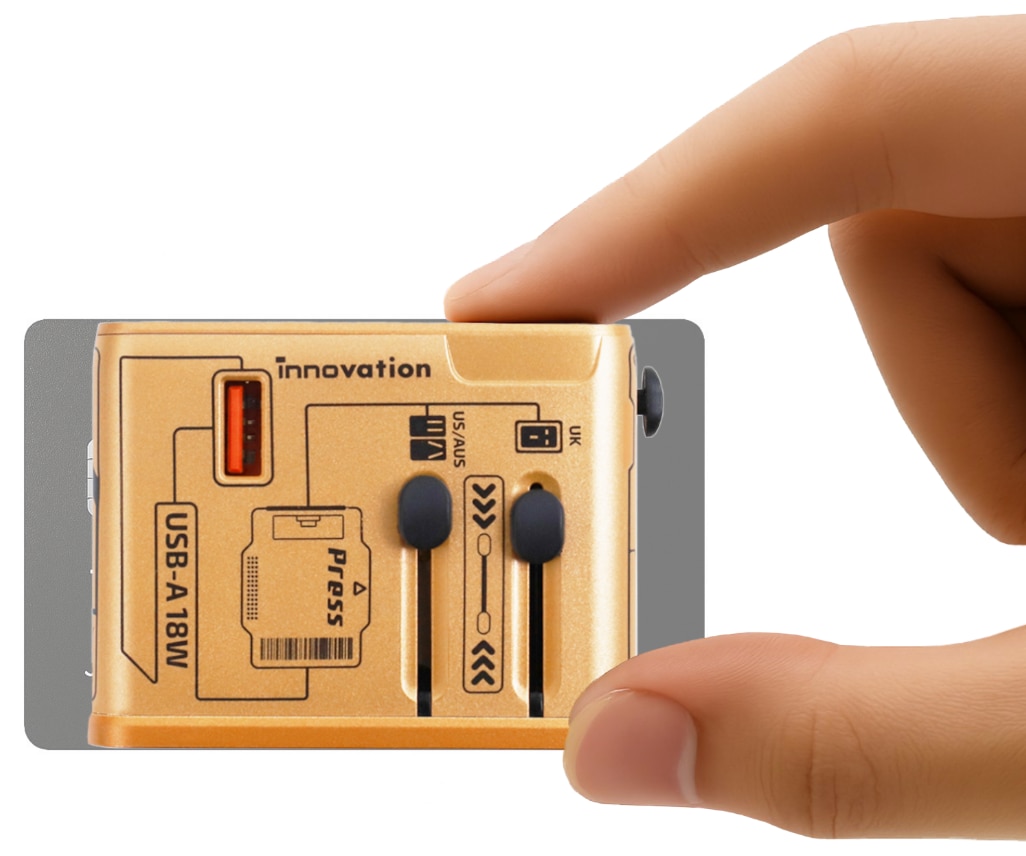 inno3C 創品 i-45WC 45W GaN 4輸出旅行轉換插頭