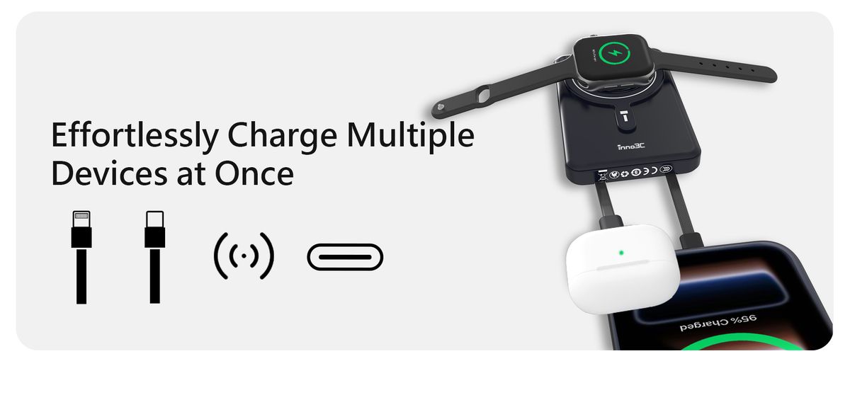 inno3C 創品 [CCC QR Code][CCC 3C 認證] KH-99 7合1磁吸快充行動電源 10000mAh