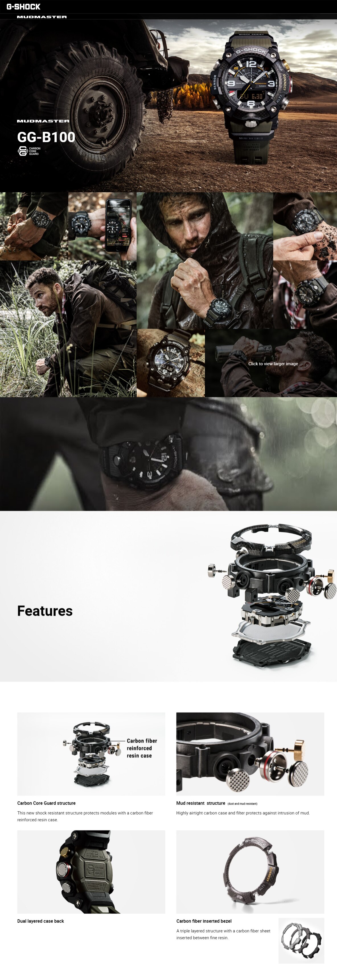 CASIO 卡西歐 GG-B100-1A MUDMASTER 智能手錶
