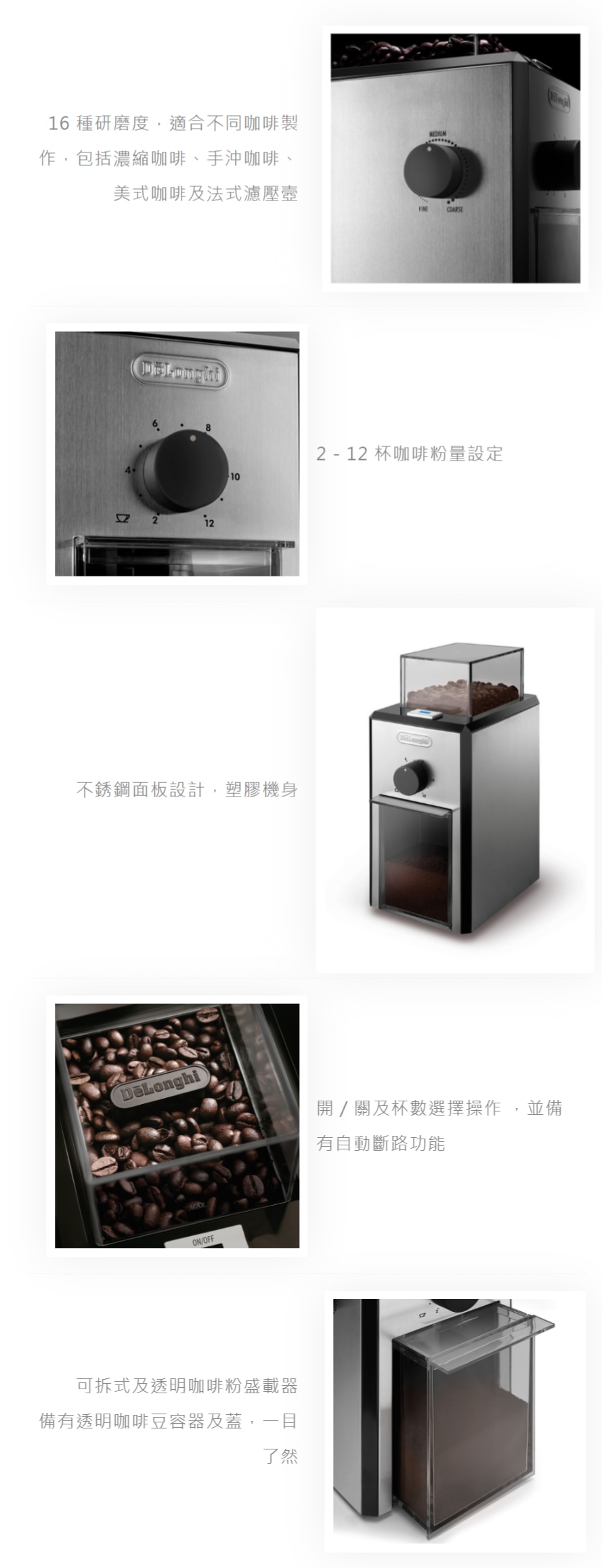 DELONGHI KG89 咖啡研磨器