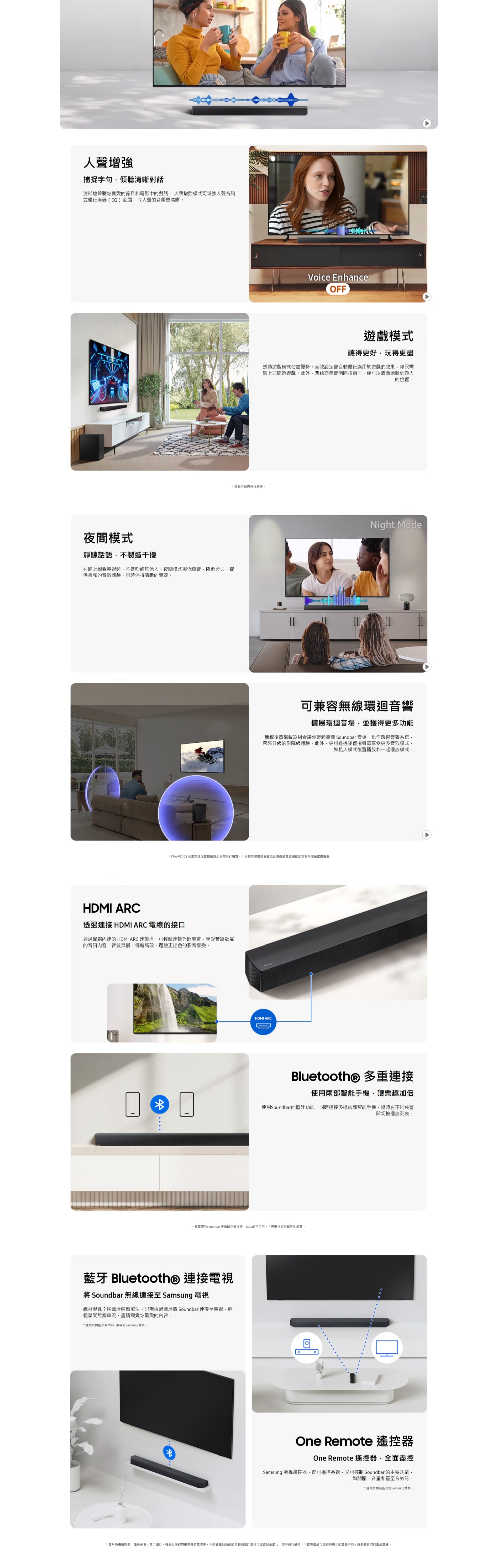 SAMSUNG 三星電子 B-series Soundbar HW-B650F 3.1 ch 配重低音喇叭 (2025)