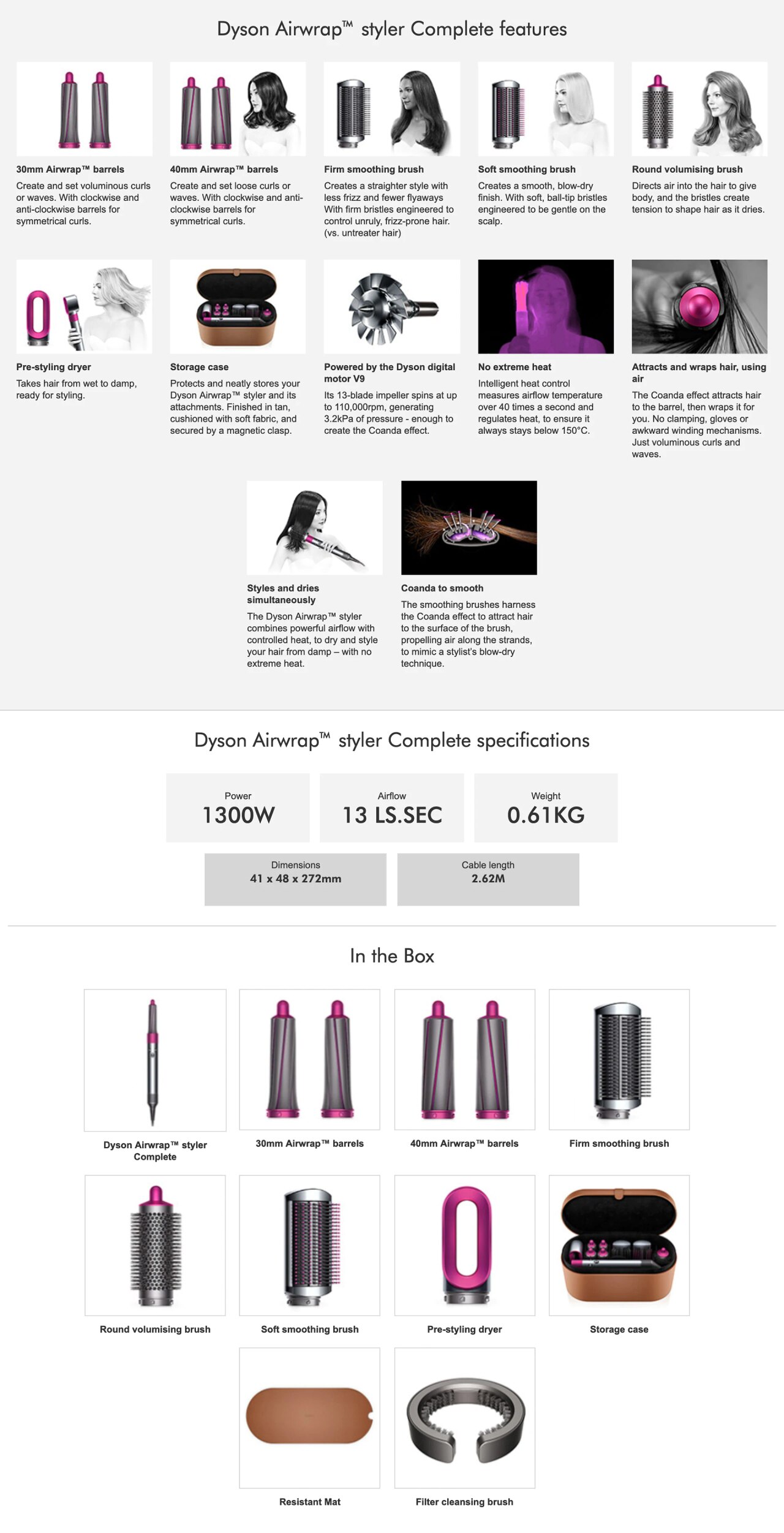 DYSON Airwrap™ styler Complete (Iron/Fuchsia)
