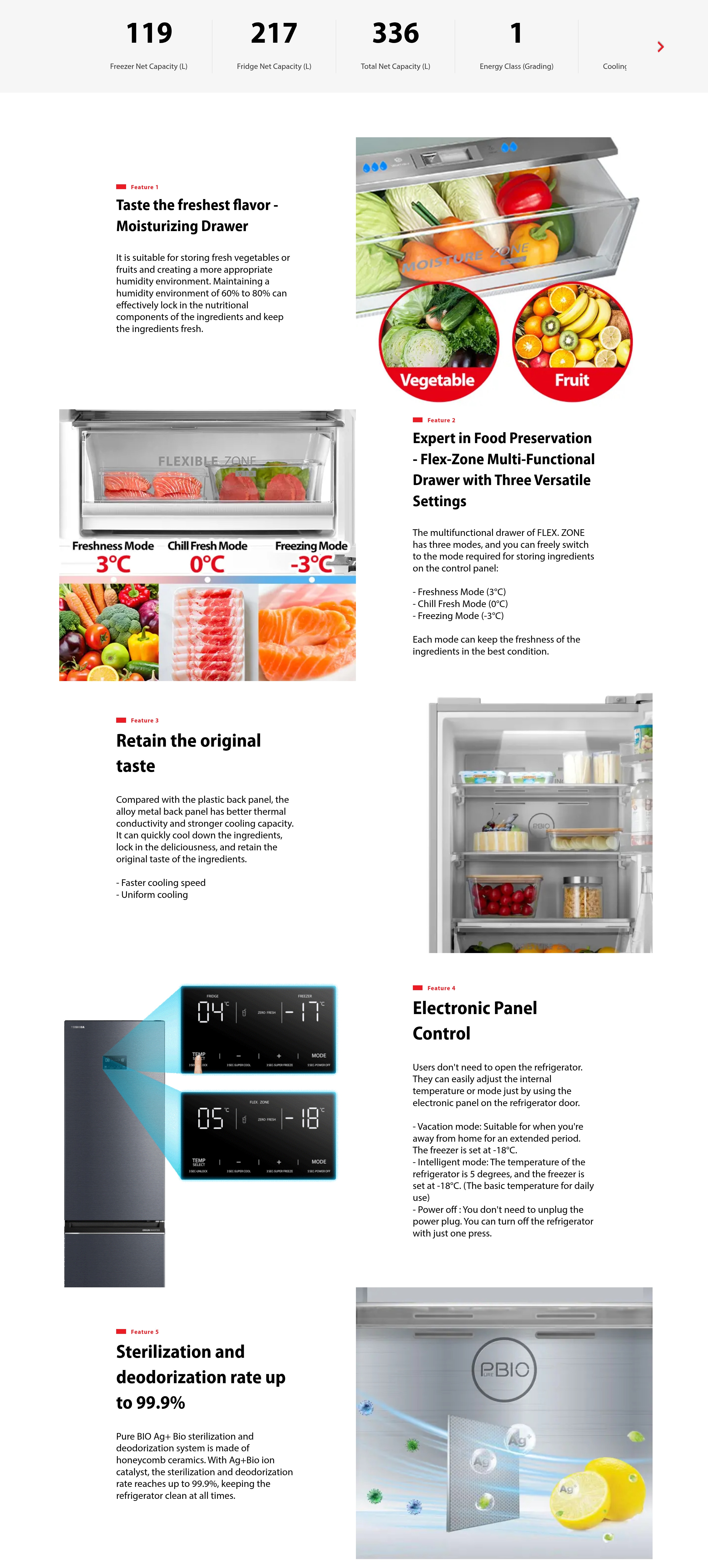 TOSHIBA 336L Invertor 2 - Door Bottom Freezer Refrigerator(Left Hinge) - GR-RB449WE-PMA(57)-1-L